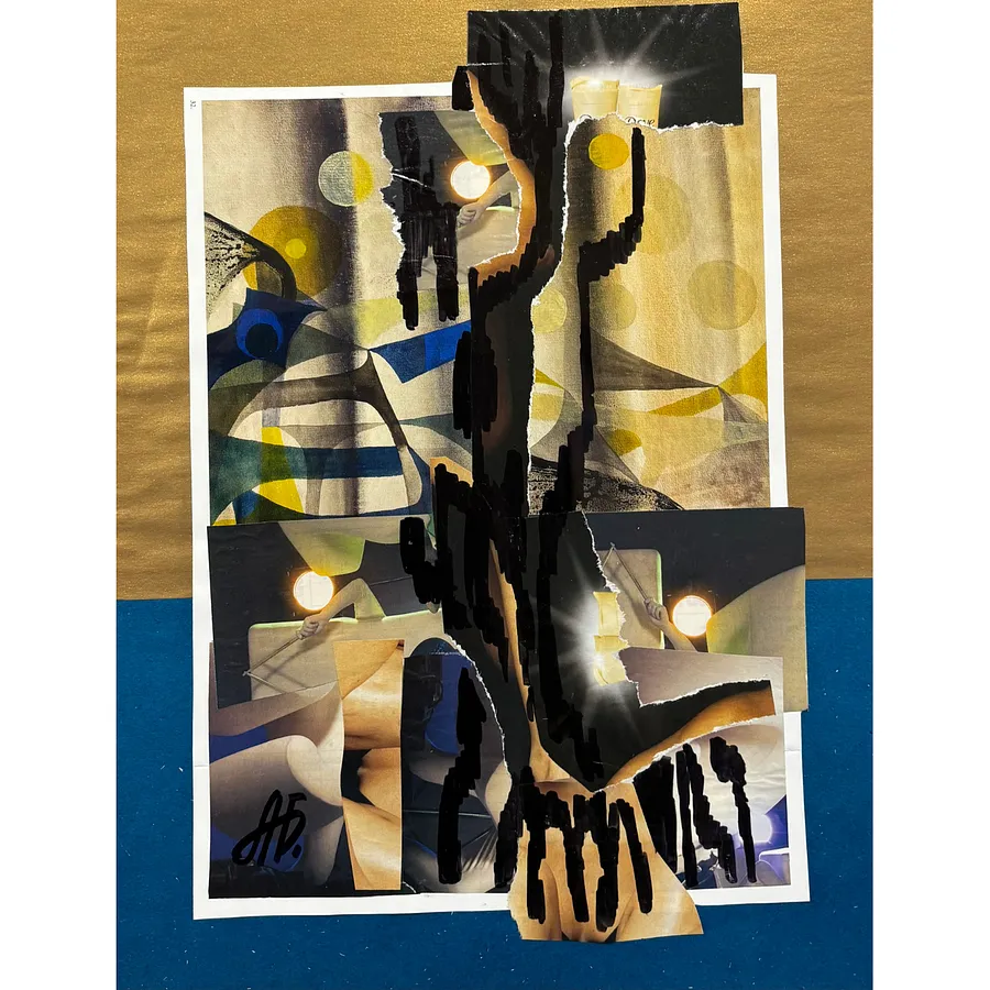 Image of Echo by Agnesa Bachynska-Selska, size: 21 х 31 см, made of collage, priced at $200