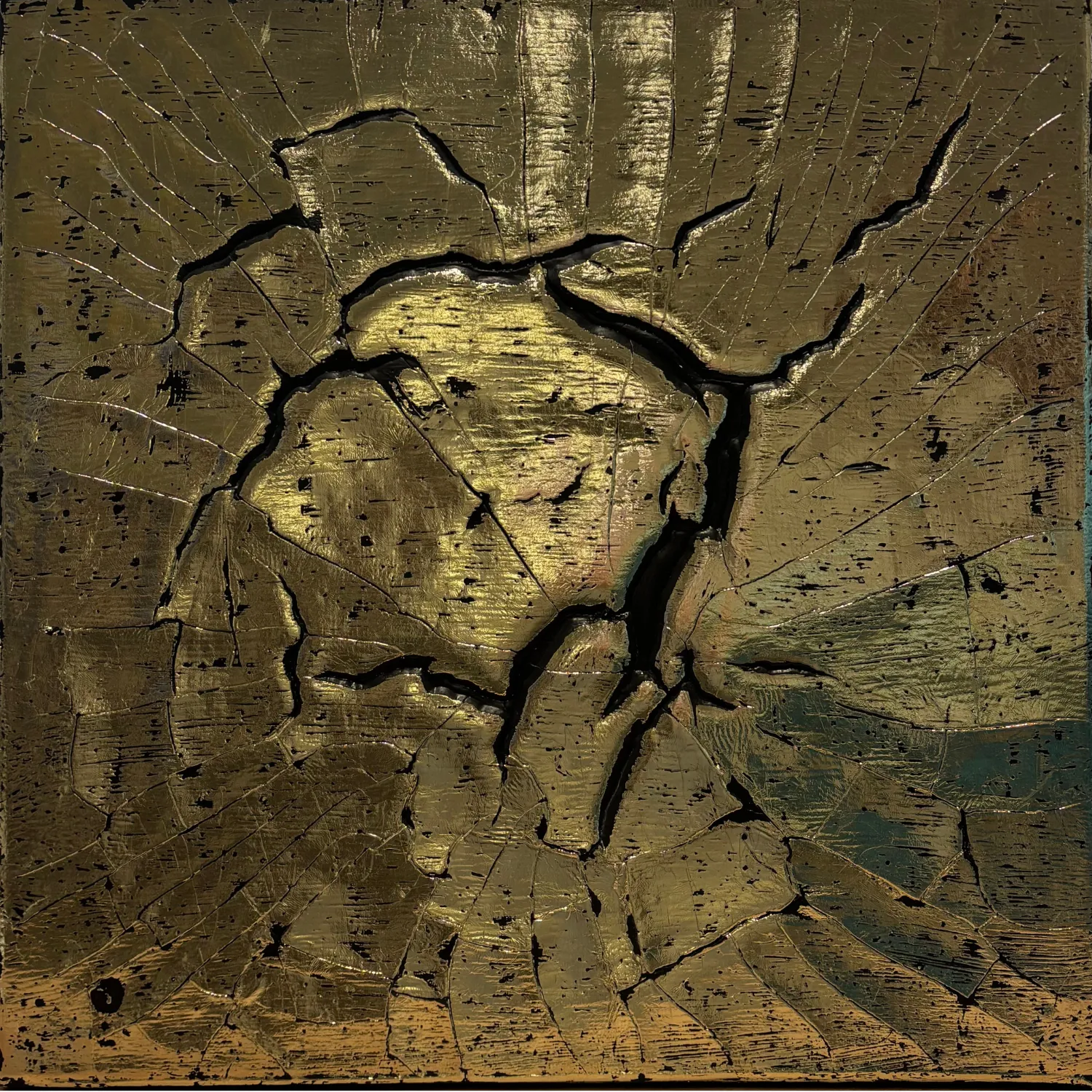 Image of White Gold by Ruslan Tremba, size: 40 х 40 см, made of canvas, acrylic, enamel, potal, Painting medium, priced at $800